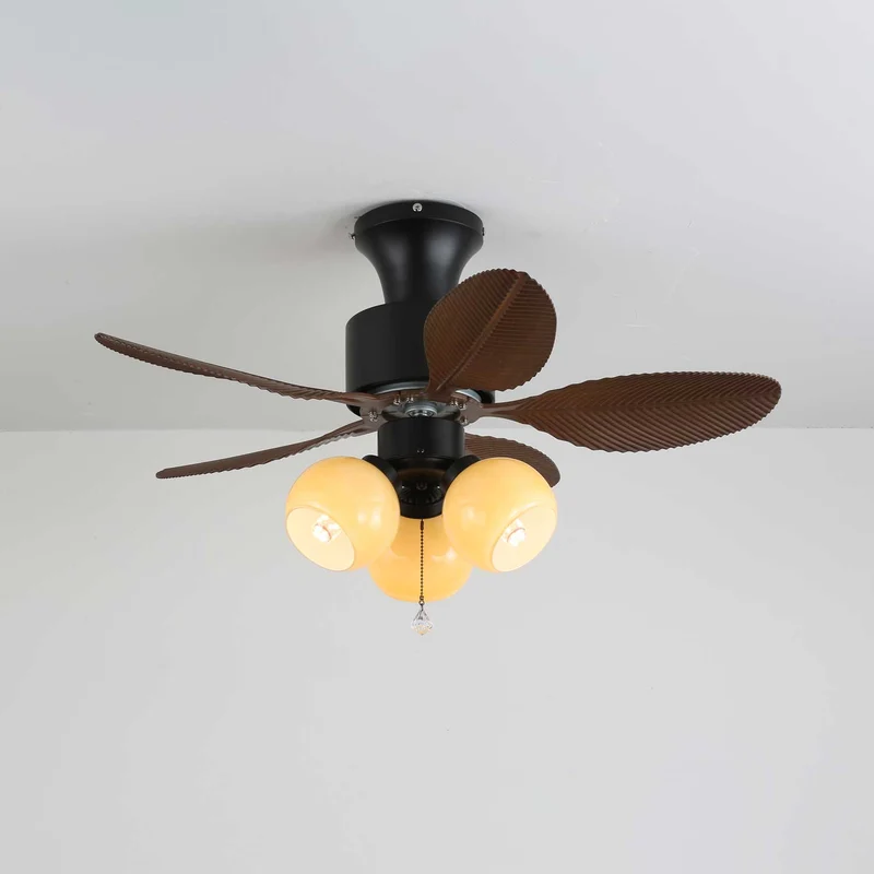 Plafondventilator Althea Vintage met Verlichting en Afstandsbediening 80 cm | Sansoti