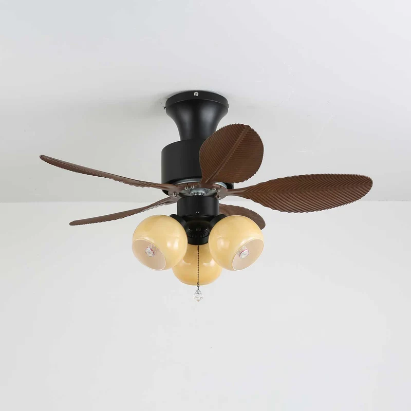 Plafondventilator Althea Vintage met Verlichting en Afstandsbediening 80 cm | Sansoti