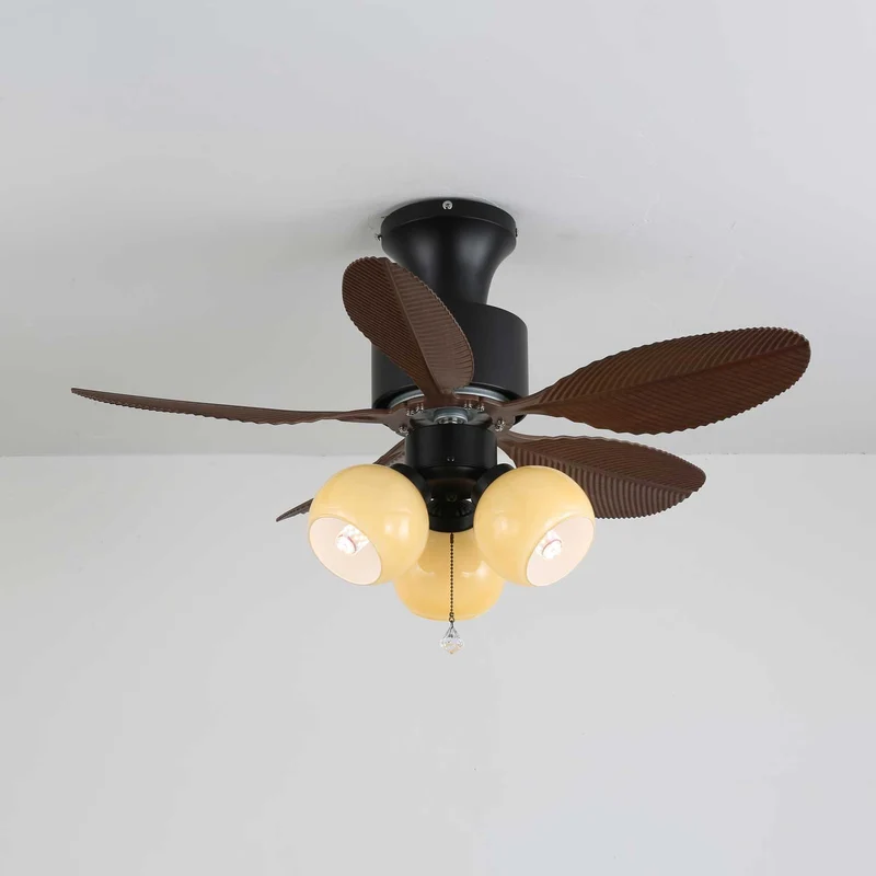 Plafondventilator Althea Vintage met Verlichting en Afstandsbediening 80 cm | Sansoti