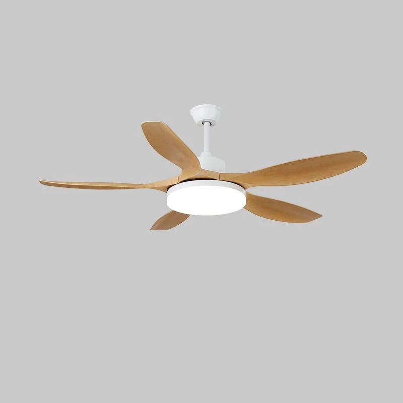 Minimalistische Plafondventilator met Verlichting – Houtnerf & LED – 6-Standen | Sansoti