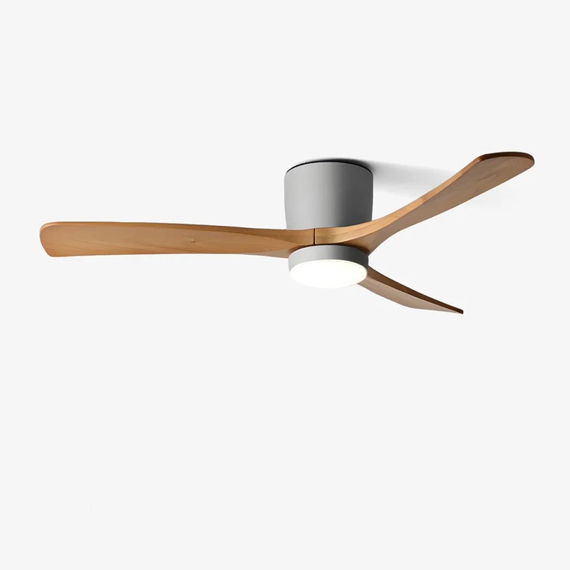 Plafondventilator met verlichting Scandinavisch houtdesign 106/122/132 cm dimbaar met afstandsbediening plafondventilator met LED-lamp houten bladen woonkamer slaapkamer eetkamer | Sansoti