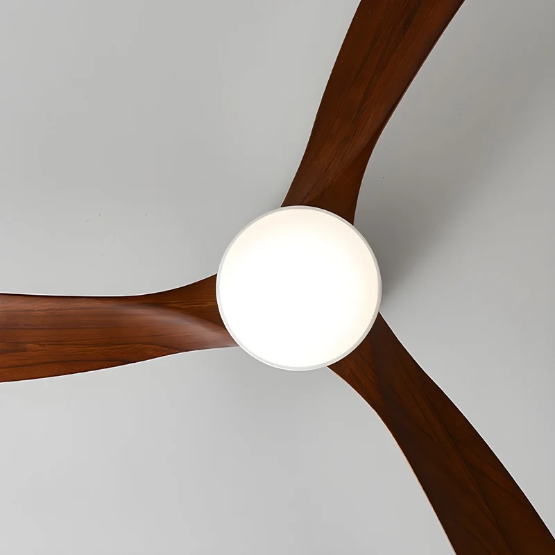 Plafondventilator met verlichting Scandinavisch houtdesign 106/122/132 cm dimbaar met afstandsbediening plafondventilator met LED-lamp houten bladen woonkamer slaapkamer eetkamer | Sansoti