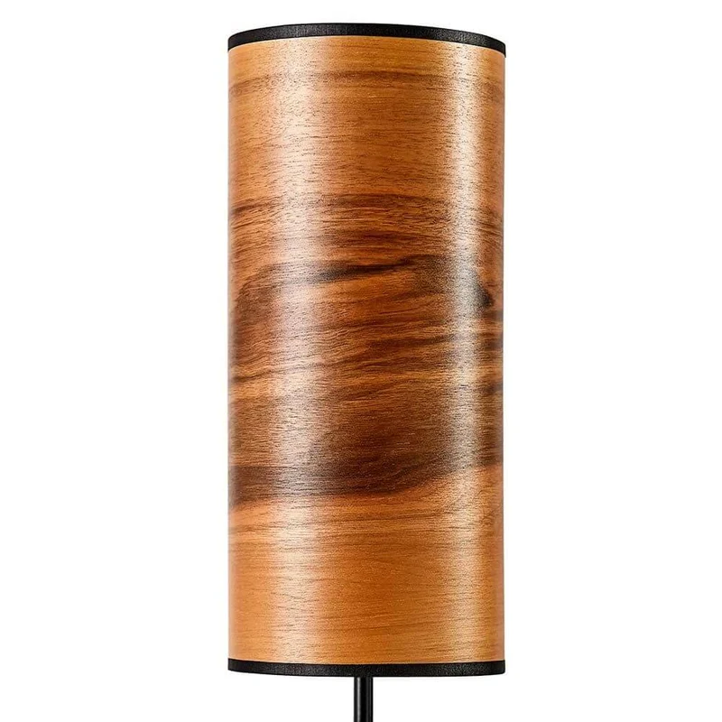 Holz-Tischlampe Arboreus 50cm Europäischer Nussbaum