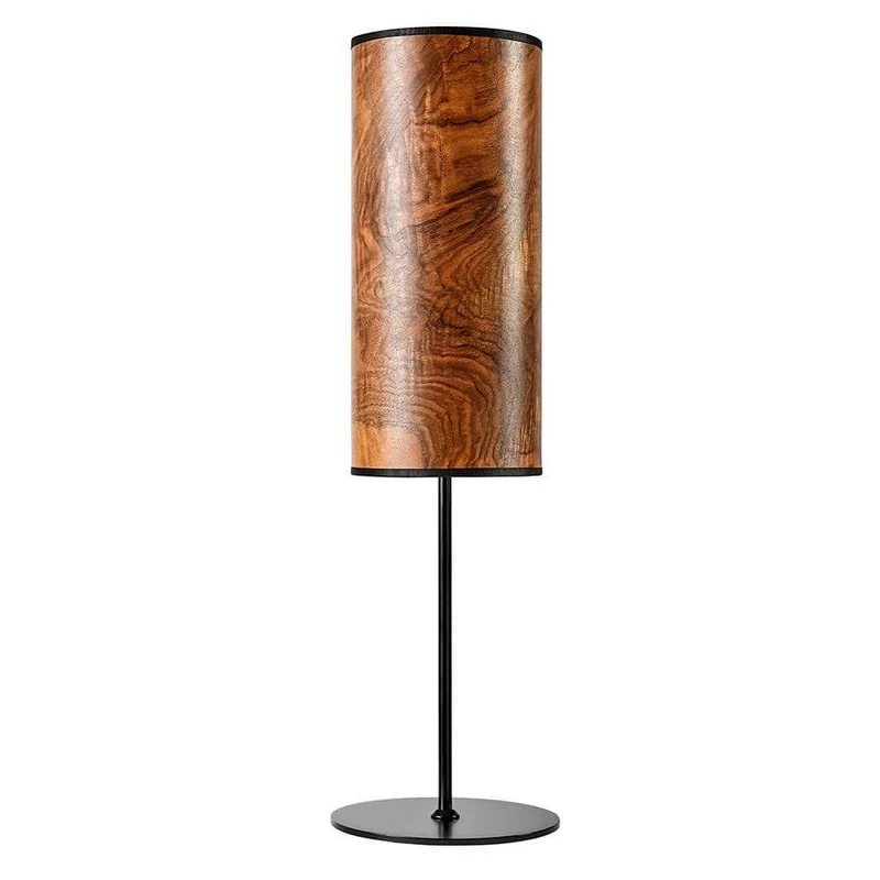 Holz-Tischleuchte Arboreus 50cm Nussbaum Maser