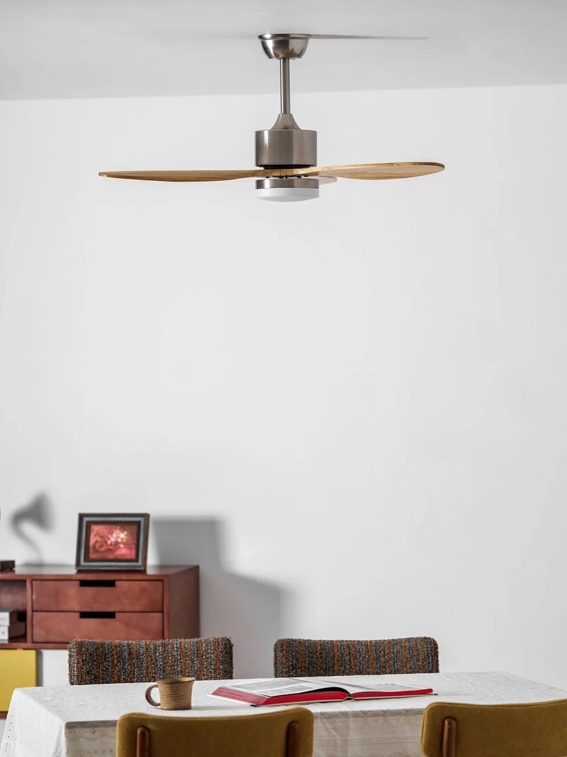 Plafondventilator met LED-Verlichting en Stille Motor – Dimbaar met Afstandsbediening voor Optimaal Comfort | Sansoti