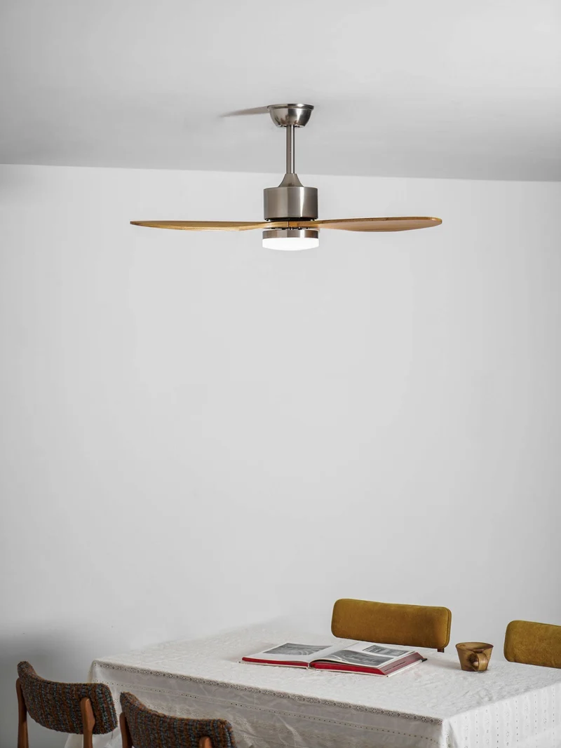 Plafondventilator met LED-Verlichting en Stille Motor – Dimbaar met Afstandsbediening voor Optimaal Comfort | Sansoti