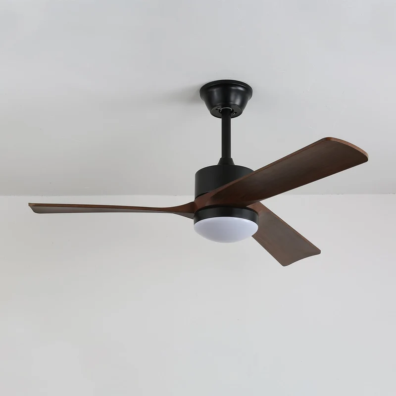 Moderne Plafondventilator met Verlichting – Ø132cm Designventilator in Hout & Metaal met LED-Lamp | Sansoti