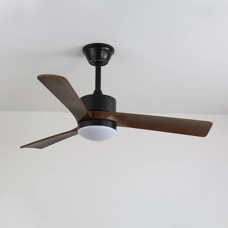 Moderne Plafondventilator met Verlichting – Ø132cm Designventilator in Hout & Metaal met LED-Lamp | Sansoti
