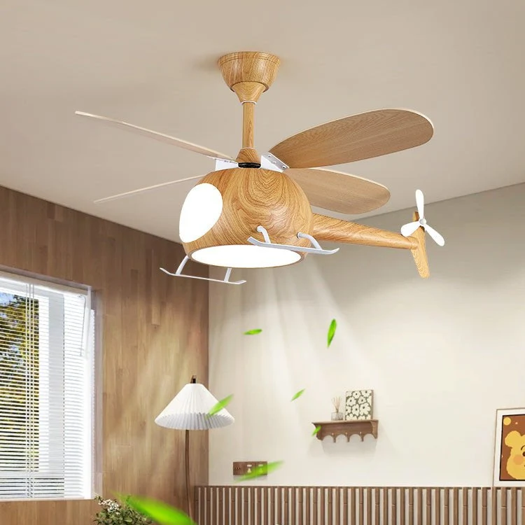Moderne Plafondventilator met Verlichting Aviara Breeze – Ø70×H30 cm – 6 Snelheden – LED 35W – Walnoot & Houtkleur – Afstandsbediening – Kinderkamer & Woonkamer | Sansoti