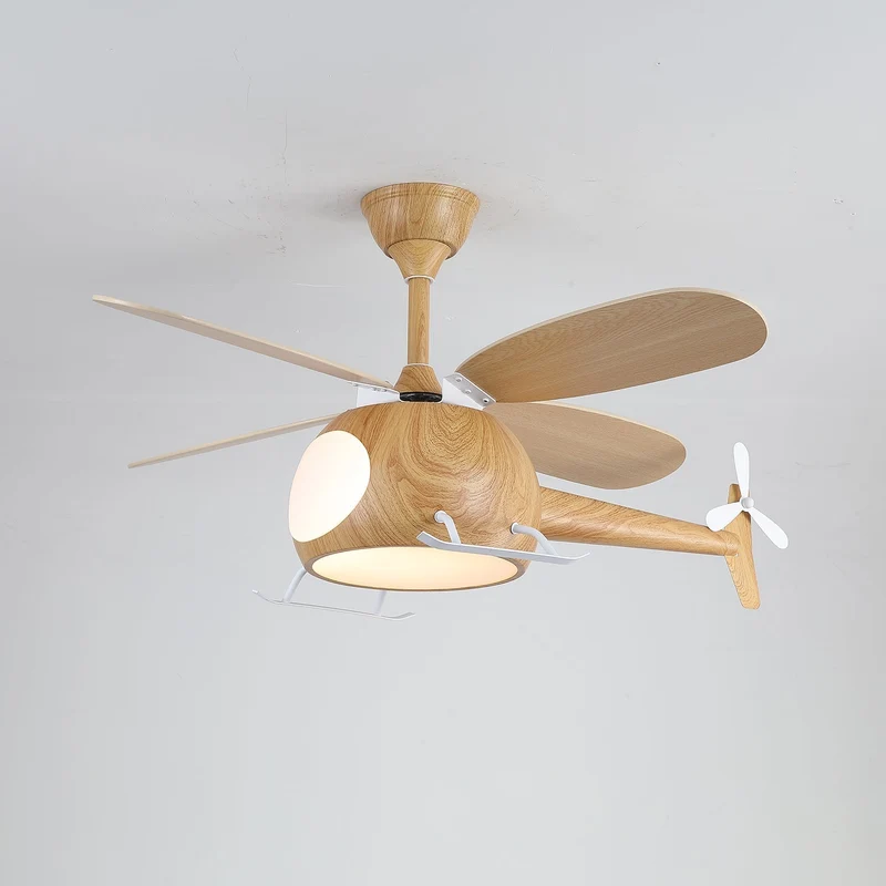 Moderne Plafondventilator met Verlichting Aviara Breeze – Ø70×H30 cm – 6 Snelheden – LED 35W – Walnoot & Houtkleur – Afstandsbediening – Kinderkamer & Woonkamer | Sansoti