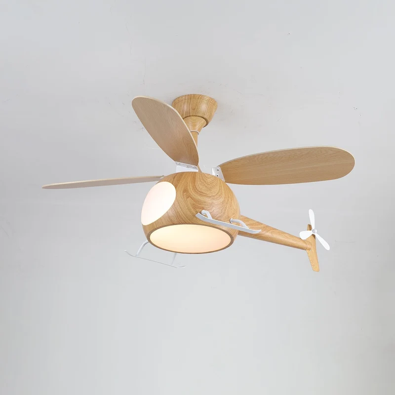 Moderne Plafondventilator met Verlichting Aviara Breeze – Ø70×H30 cm – 6 Snelheden – LED 35W – Walnoot & Houtkleur – Afstandsbediening – Kinderkamer & Woonkamer | Sansoti