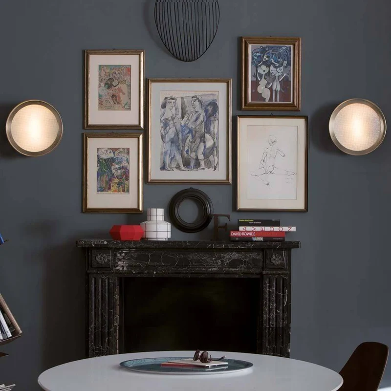 Oluce Deckenlampe Berlin 30 Antik-Goldfarben