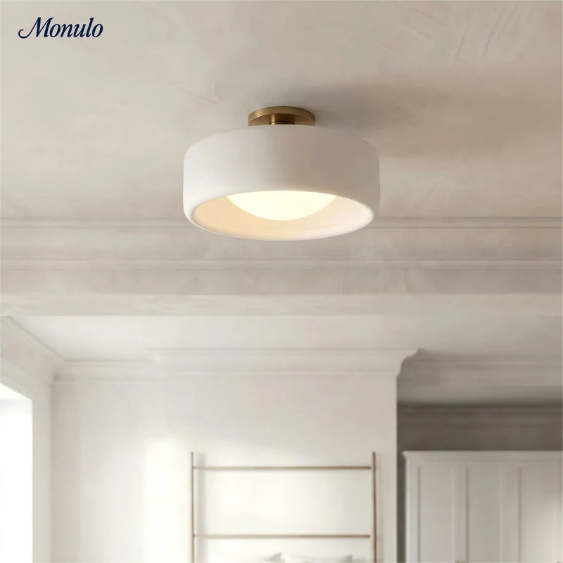 Porselein Plafondlamp Rond Modern – Zachte Sfeerverlichting voor Gang Kantoor Keuken | Sansoti