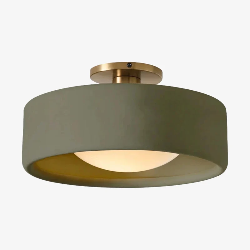 Porselein Plafondlamp Rond Modern – Zachte Sfeerverlichting voor Gang Kantoor Keuken | Sansoti