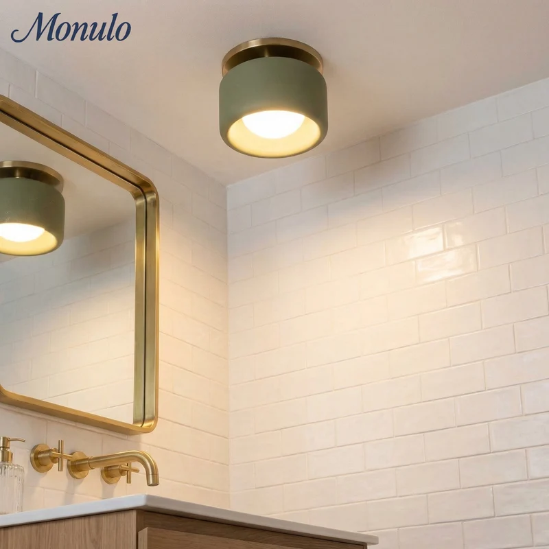 Porselein Plafondlamp Rond Modern – Zachte Sfeerverlichting voor Gang Kantoor Keuken | Sansoti