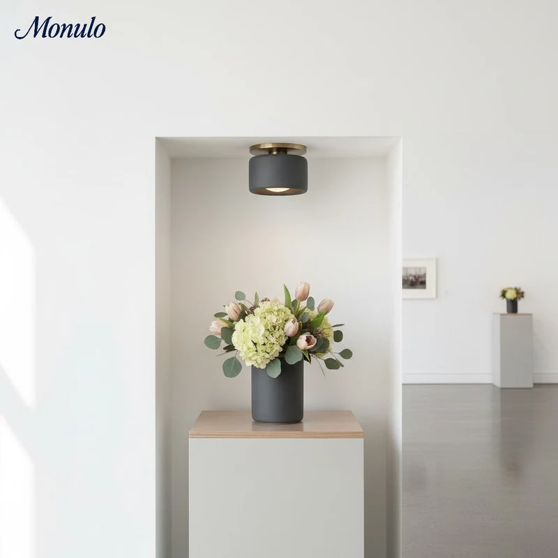 Porselein Plafondlamp Rond Modern – Zachte Sfeerverlichting voor Gang Kantoor Keuken | Sansoti