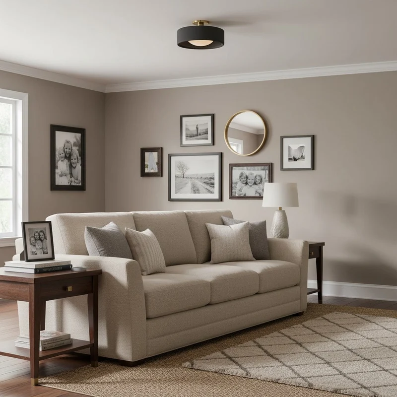 Porselein Plafondlamp Rond Modern – Zachte Sfeerverlichting voor Gang Kantoor Keuken | Sansoti