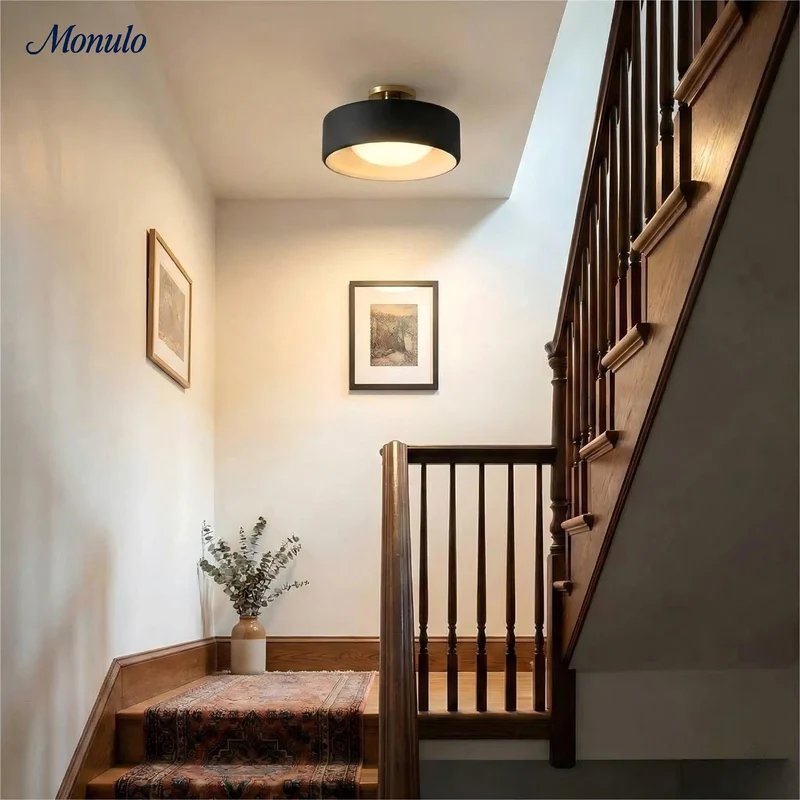 Porselein Plafondlamp Rond Modern – Zachte Sfeerverlichting voor Gang Kantoor Keuken | Sansoti