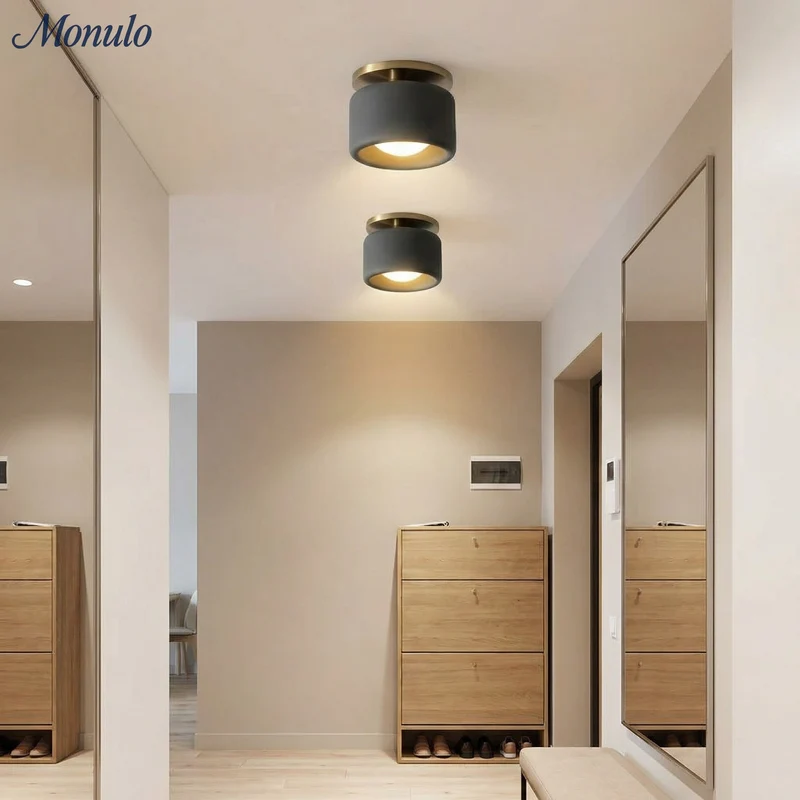 Porselein Plafondlamp Rond Modern – Zachte Sfeerverlichting voor Gang Kantoor Keuken | Sansoti