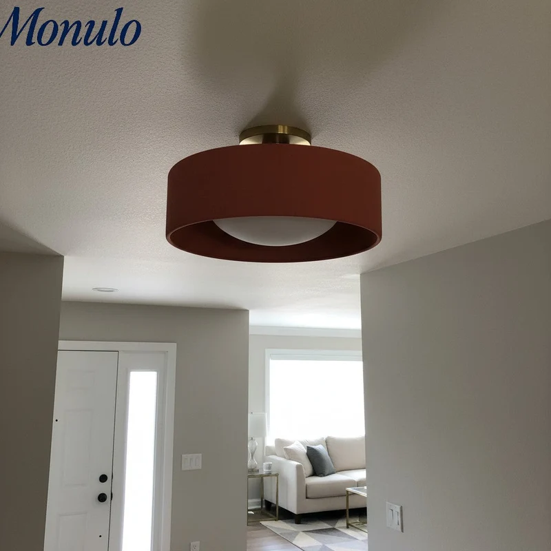 Porselein Plafondlamp Rond Modern – Zachte Sfeerverlichting voor Gang Kantoor Keuken | Sansoti