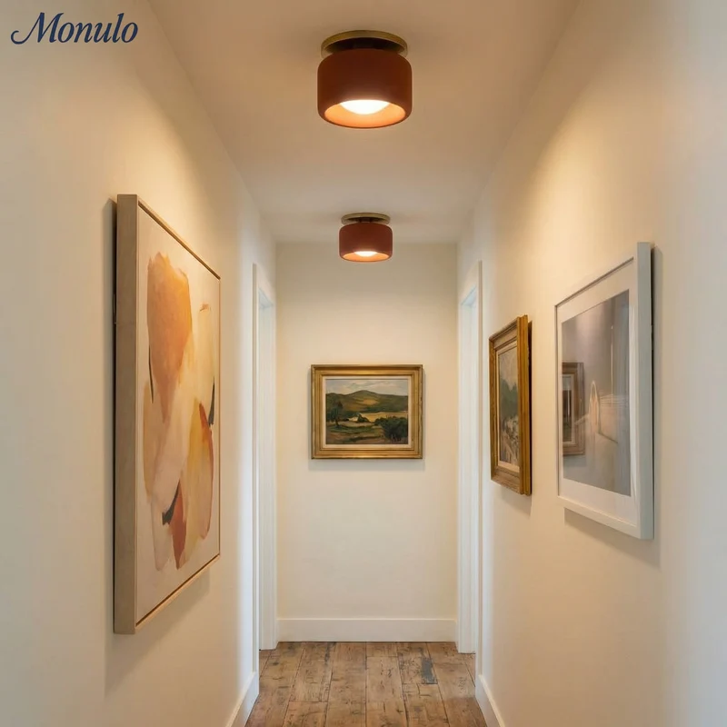 Porselein Plafondlamp Rond Modern – Zachte Sfeerverlichting voor Gang Kantoor Keuken | Sansoti