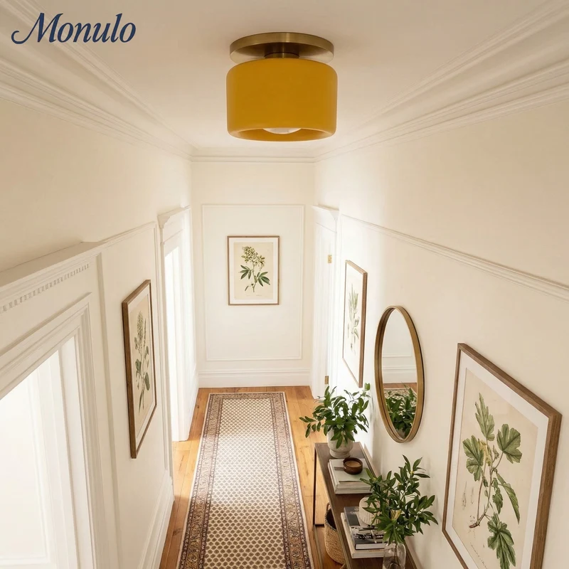 Porselein Plafondlamp Rond Modern – Zachte Sfeerverlichting voor Gang Kantoor Keuken | Sansoti