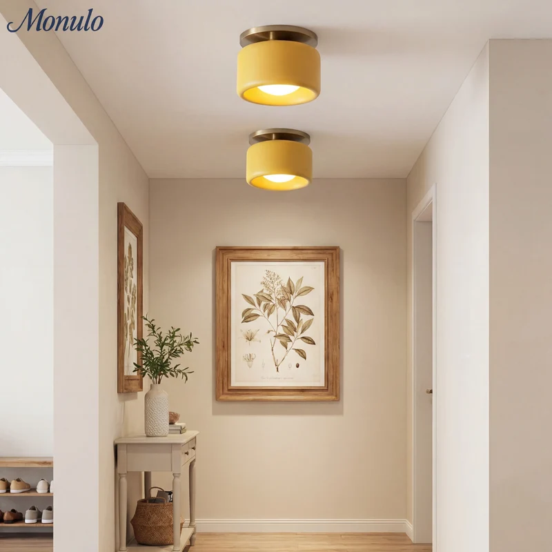 Porselein Plafondlamp Rond Modern – Zachte Sfeerverlichting voor Gang Kantoor Keuken | Sansoti