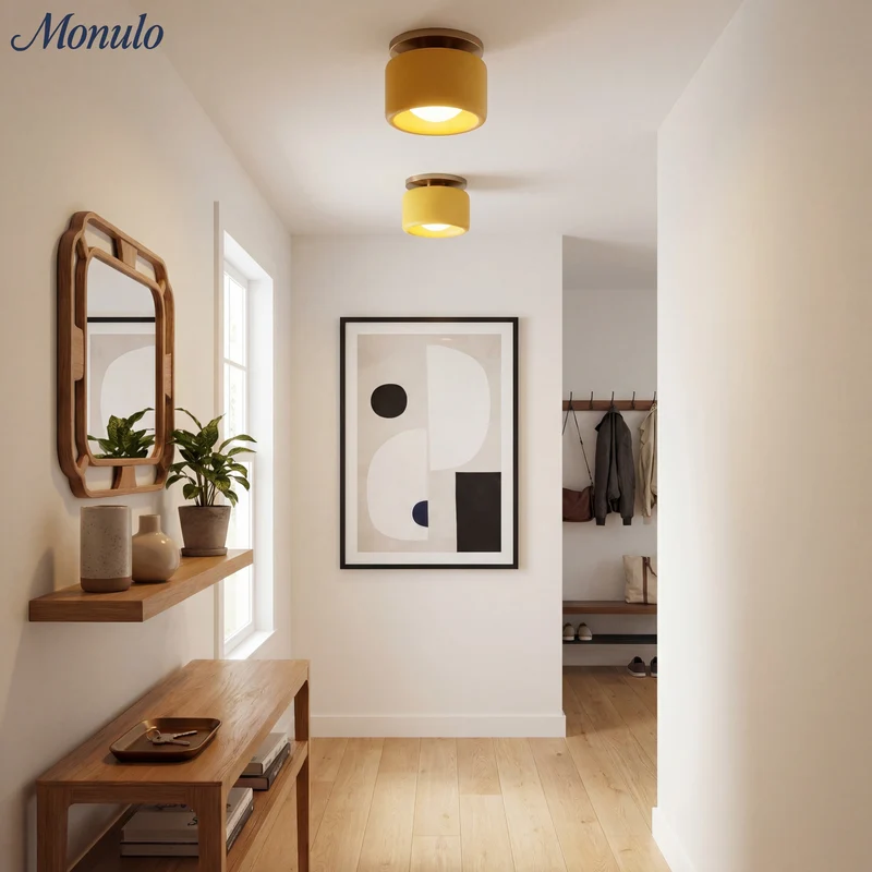 Porselein Plafondlamp Rond Modern – Zachte Sfeerverlichting voor Gang Kantoor Keuken | Sansoti