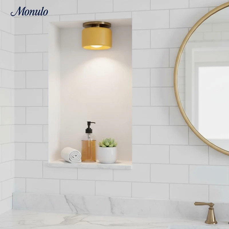 Porselein Plafondlamp Rond Modern – Zachte Sfeerverlichting voor Gang Kantoor Keuken | Sansoti