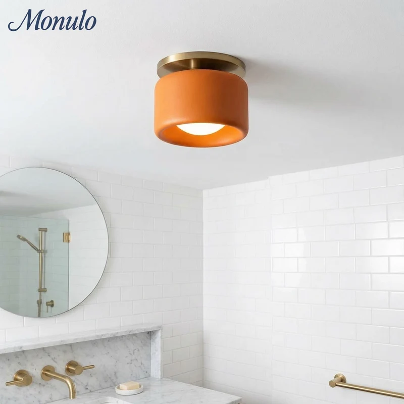 Porselein Plafondlamp Rond Modern – Zachte Sfeerverlichting voor Gang Kantoor Keuken | Sansoti