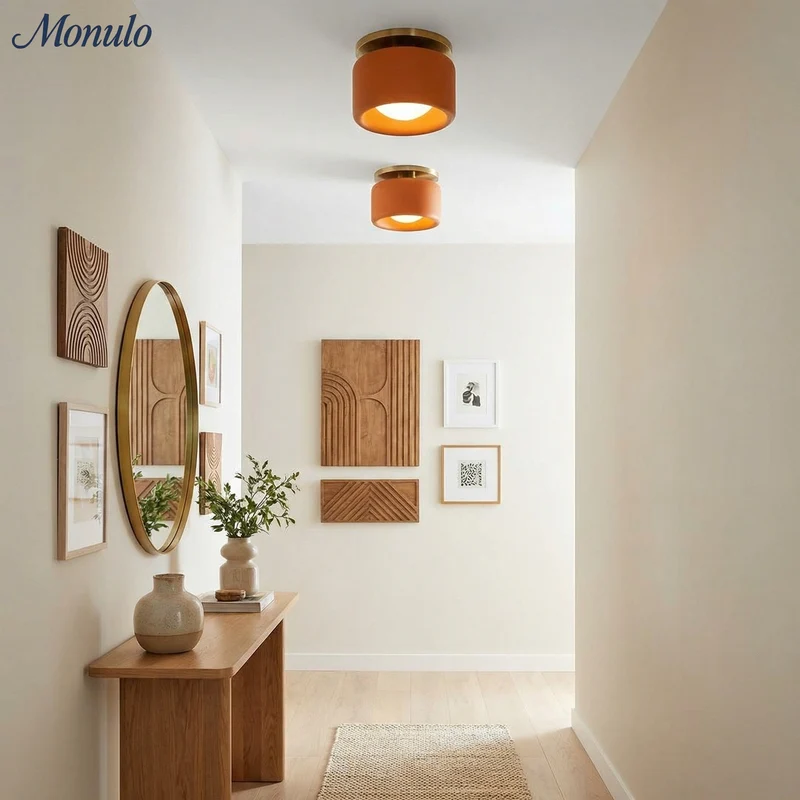 Porselein Plafondlamp Rond Modern – Zachte Sfeerverlichting voor Gang Kantoor Keuken | Sansoti