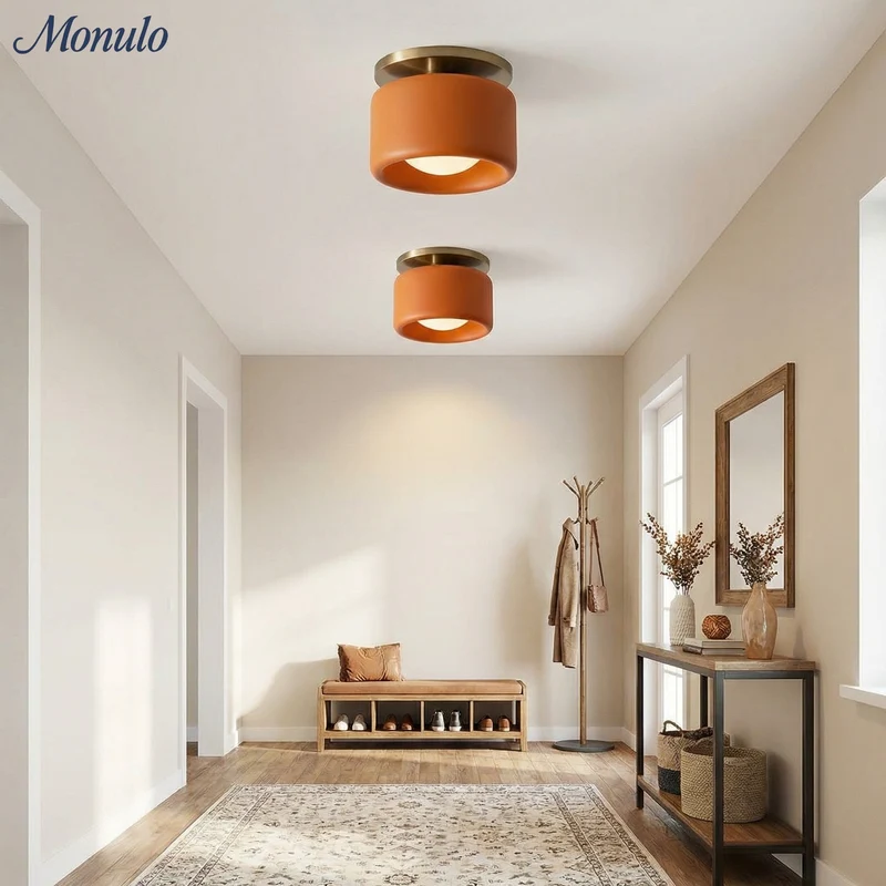 Porselein Plafondlamp Rond Modern – Zachte Sfeerverlichting voor Gang Kantoor Keuken | Sansoti