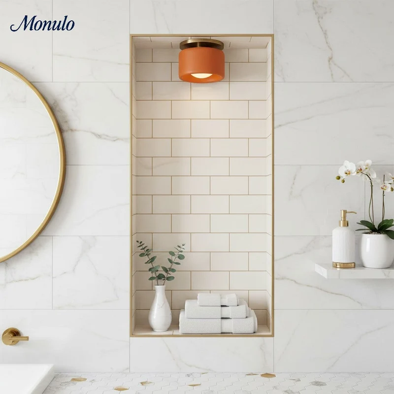 Porselein Plafondlamp Rond Modern – Zachte Sfeerverlichting voor Gang Kantoor Keuken | Sansoti