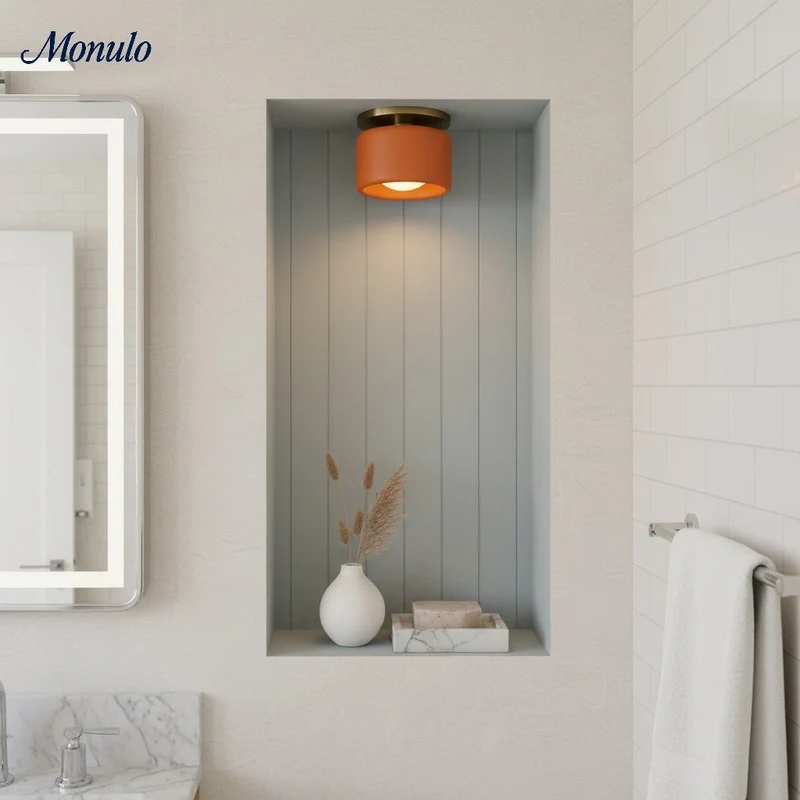 Porselein Plafondlamp Rond Modern – Zachte Sfeerverlichting voor Gang Kantoor Keuken | Sansoti