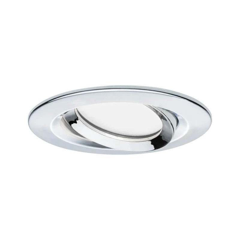 LED Einbaustrahler Nova Plus Coin Dimmbar IP65 2700K Chrom