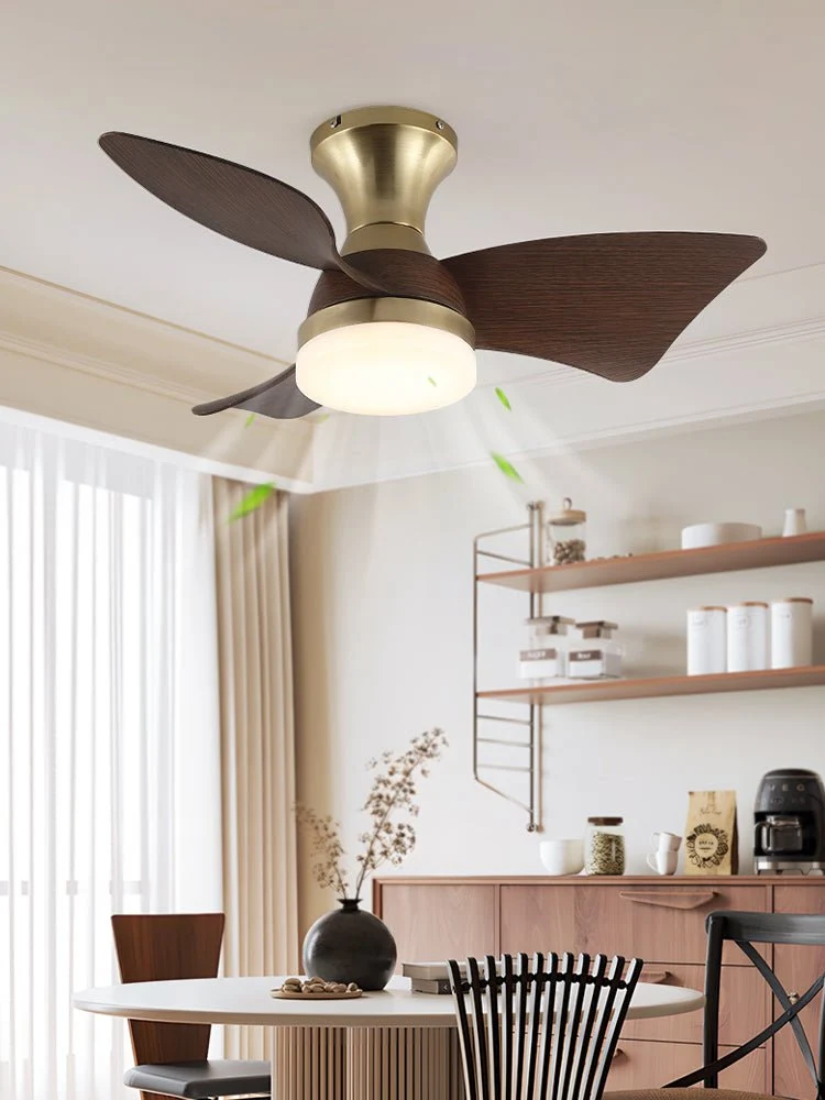 Moderne Plafondventilator met Verlichting – Houtnerf – Ø55 cm – Afstandsbediening – 6 Snelheden | Sansoti