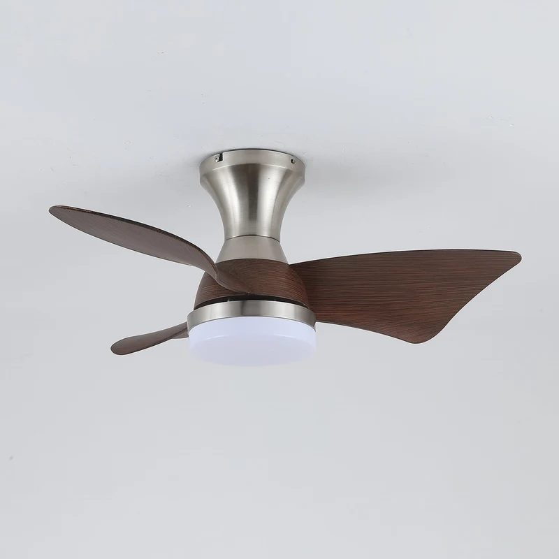 Moderne Plafondventilator met Verlichting – Houtnerf – Ø55 cm – Afstandsbediening – 6 Snelheden | Sansoti