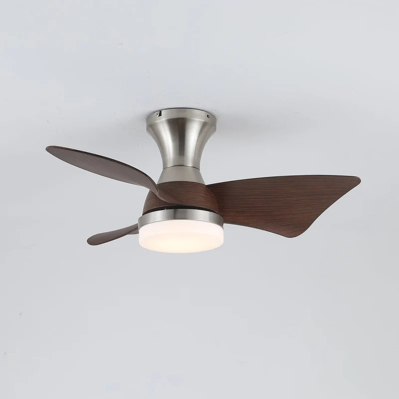 Moderne Plafondventilator met Verlichting – Houtnerf – Ø55 cm – Afstandsbediening – 6 Snelheden | Sansoti