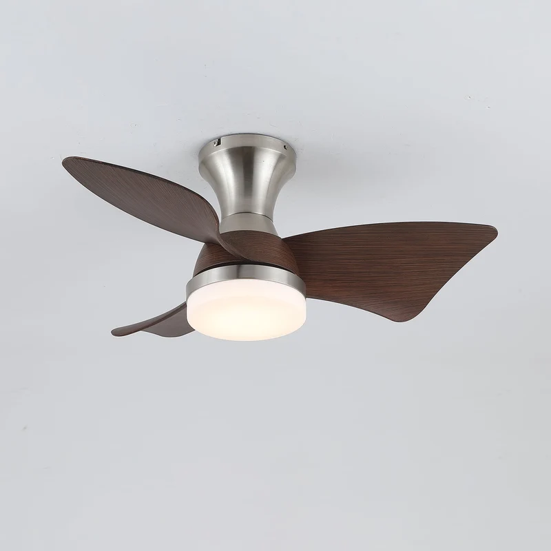 Moderne Plafondventilator met Verlichting – Houtnerf – Ø55 cm – Afstandsbediening – 6 Snelheden | Sansoti