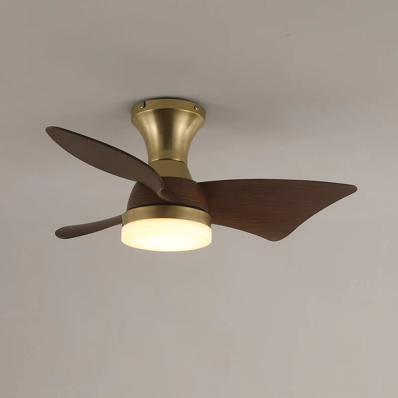 Moderne Plafondventilator met Verlichting – Houtnerf – Ø55 cm – Afstandsbediening – 6 Snelheden | Sansoti
