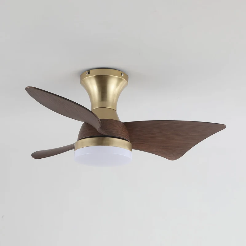 Moderne Plafondventilator met Verlichting – Houtnerf – Ø55 cm – Afstandsbediening – 6 Snelheden | Sansoti