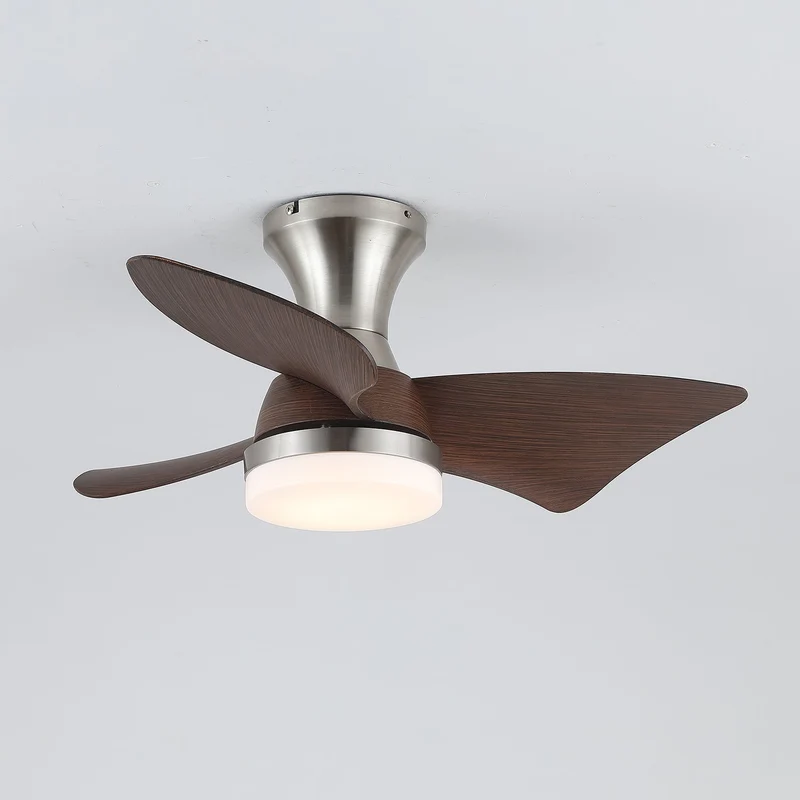 Moderne Plafondventilator met Verlichting – Houtnerf – Ø55 cm – Afstandsbediening – 6 Snelheden | Sansoti