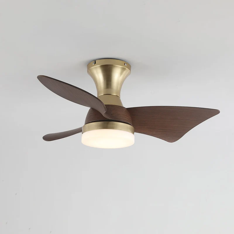 Moderne Plafondventilator met Verlichting – Houtnerf – Ø55 cm – Afstandsbediening – 6 Snelheden | Sansoti