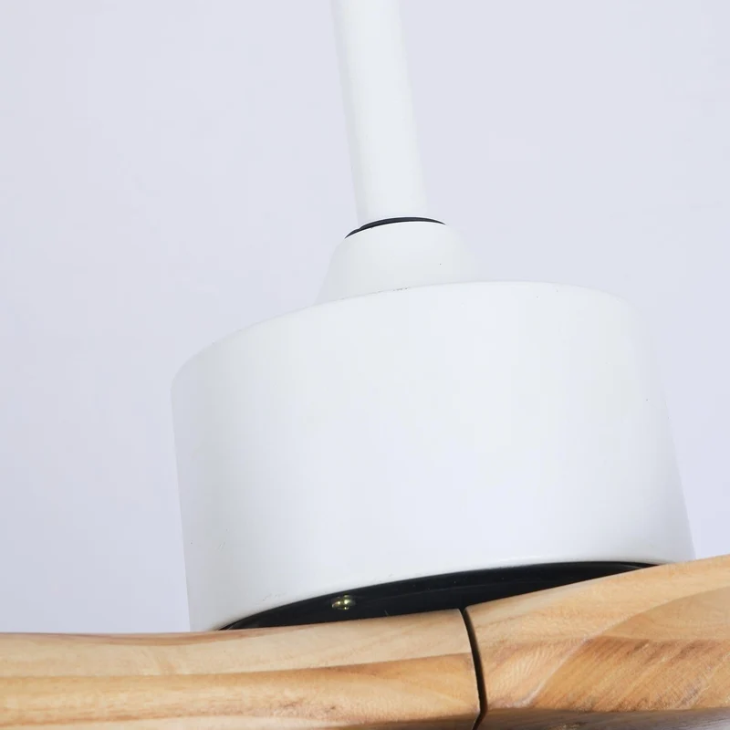 Scandinavische Plafondventilator met Verlichting Elegance Naturel – Vierkanten Houten Bladen met LED-Lamp & Afstandsbediening | Sansoti