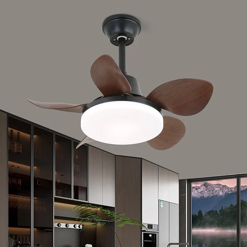 Plafondventilator met Verlichting en Afstandsbediening - Stijlvol Design met Houten Bladen - Energiezuinige LED - Verstelbare Snelheden | Sansoti