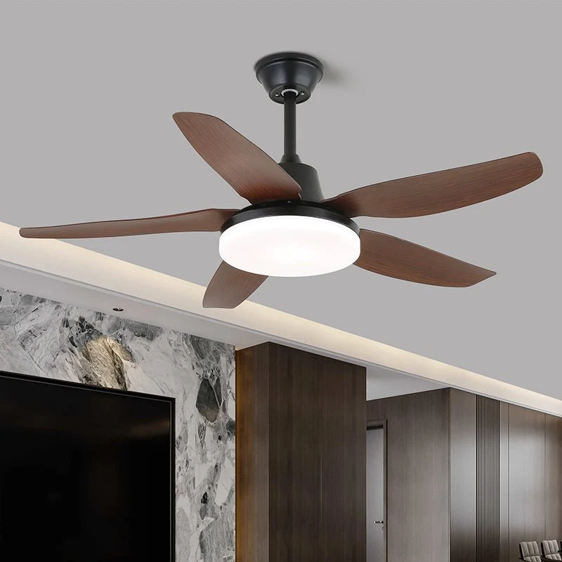 Plafondventilator met Verlichting en Afstandsbediening - Stijlvol Design met Houten Bladen - Energiezuinige LED - Verstelbare Snelheden | Sansoti