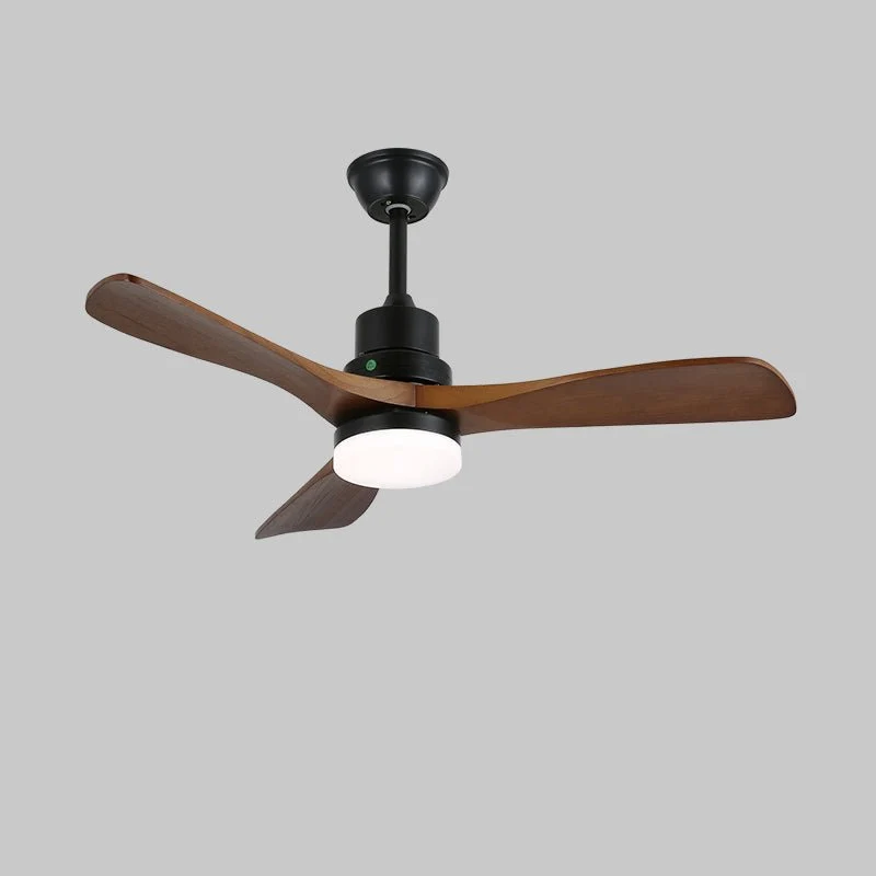 Plafondventilator met Verlichting en 6 Snelheden – Scandinavisch Design in Natuurlijke Houtafwerking | Sansoti