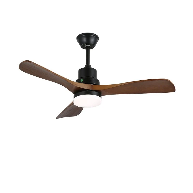 Plafondventilator met Verlichting en 6 Snelheden – Scandinavisch Design in Natuurlijke Houtafwerking | Sansoti