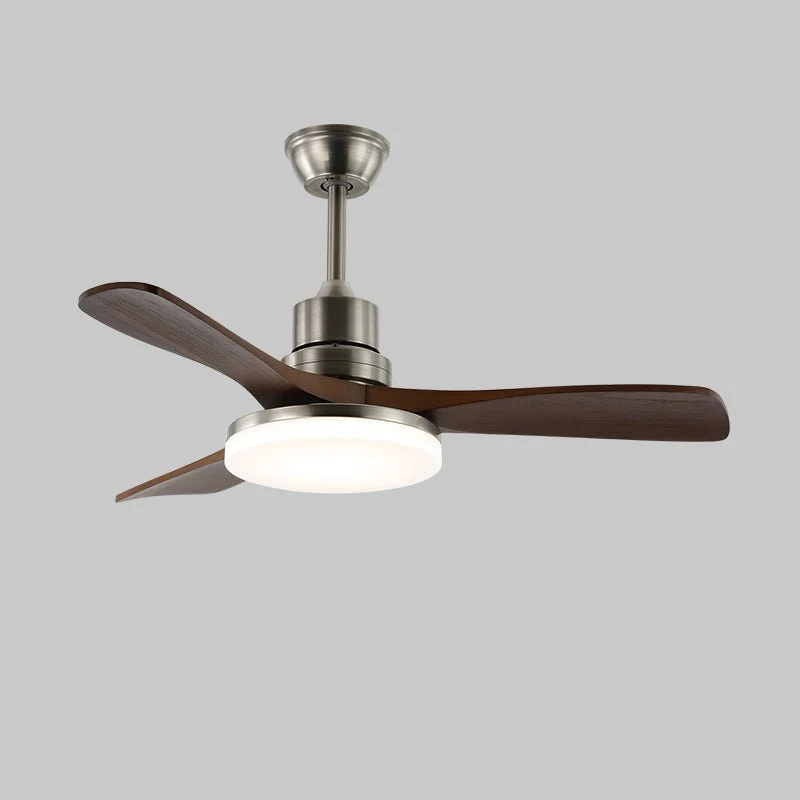 Plafondventilator met Verlichting en 6 Snelheden – Scandinavisch Design in Natuurlijke Houtafwerking | Sansoti