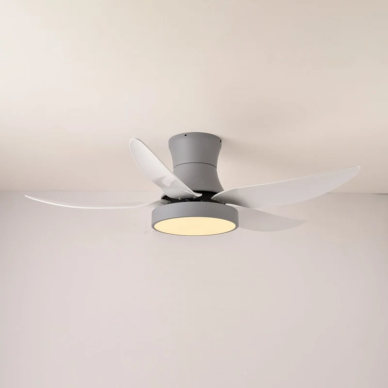 Plafondventilator met Verlichting 132cm Modern Zwart Metaal Kunststof LED 24W Verstelbaar 6 Snelheden | Sansoti